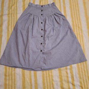 Vintage 80s chambray playmate skirt